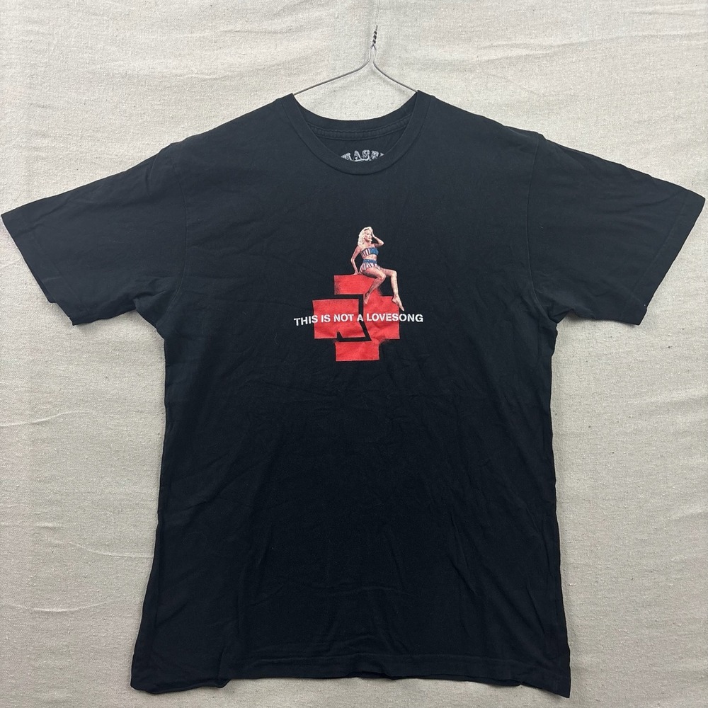 Chaser Rammstein Graphic Tee Mens Medium Black‎ Pinup Girl Band Shirt
